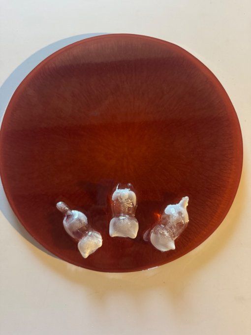 Plateau rond avec chats