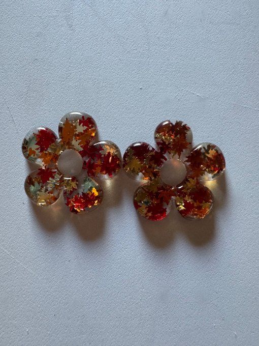 Flora paillettes et incrustations