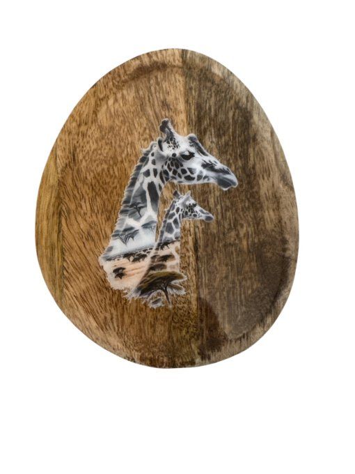 Plateau mangue lion et girafe 